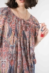 Printed voile blouse