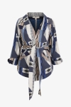 Short jacquard kimono jacket (shipping February 5/10)