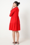 Plain mid-length dress