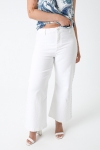 White jeans pants with pearls