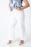 White jeans pants with pearls