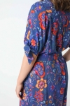 Long printed shirt dress éco-responsable fabrics (Shipping 10/15 JUNE)