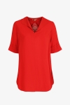 Plain blouse with macramé bib (Shipping March 25/31)
