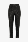 Sequined mesh lined pants