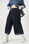 plain pleated culotte skirt