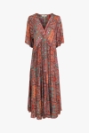 Bohemian long dress in print