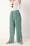 Flowing pants printed in eco-responsible material