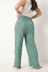 Flowing pants printed in eco-responsible material