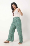 Flowing pants printed in eco-responsible material