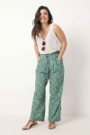 Flowing pants printed in eco-responsible material