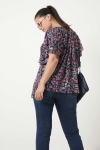 Printed voile blouse