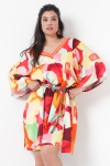 Robe effet kimono imprimé éco-responsable