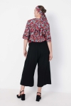 Pantalon jupe culotte unie