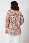 Floral printed viscose shirt (shipping 5/10 February)