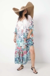 Long dress in printed voile