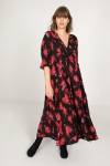 Printed viscose dress