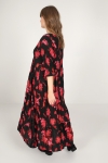 Printed viscose dress