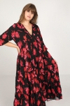 Printed viscose dress