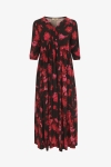 Printed viscose dress