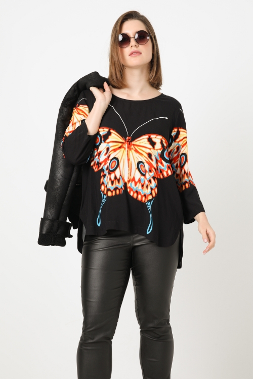 Butterfly design blouse