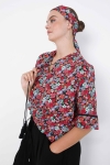 Blouse imprimée matière éco-responsable