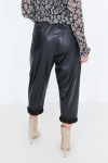 High waisted faux leather pants 