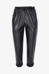 High waisted faux leather pants 