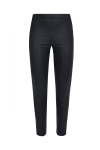 Vegan leather leggings with side band