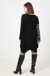 Mesh tunic with screen printing