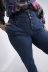 high waist stone jeans