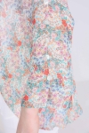 Printed voile layered blouse