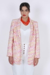 Veste tailleur multicolor fantaisie 