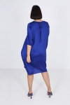 Robe uni effet satine double