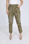 5-pocket trousers in printed cotton