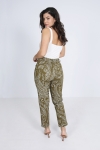 5-pocket trousers in printed cotton