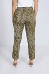 5-pocket trousers in printed cotton