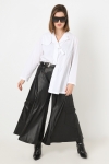 Vegan leather culottes