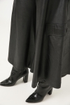 Vegan leather culottes