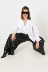 Vegan leather culottes