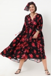 Robe longue style bohème en imprimée matière éco-responsable