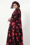 Robe longue style bohème en imprimée matière éco-responsable