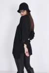 Blouse oversize avec col paillette 