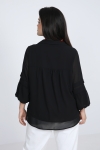 Plain voile double blouse