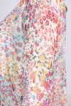 Printed voile layered blouse