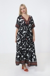 Long dress in print with a base