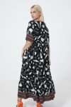 Long dress in print with a base