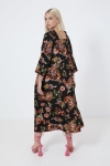 Bohemian long dress in printed viscose