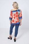 Printed blouse with a design with a base