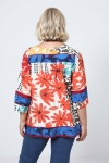 Printed blouse with a design with a base