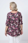 Blouse imprimé style bohéme avec un galon